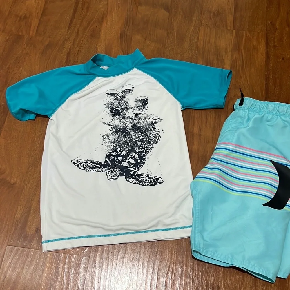 Gymboree Turtle Rashguard - Picture 1 of 5